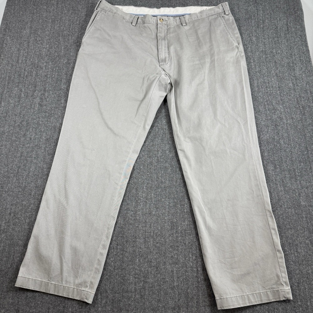 Polo Ralph Lauren Mens 44Bx32 Classic Fit Chino Pants Gray 100% Cotton